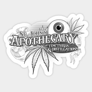 St. John's Apothecary-Grey Sticker